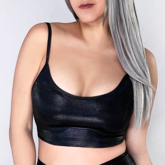 J Valentine - Negative Space Cropped Tank Top - Picture 1 of 2